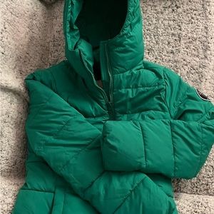 Abercrombie Kids (M) Green w Hood and snap closed pockets, zipper closure, soft.